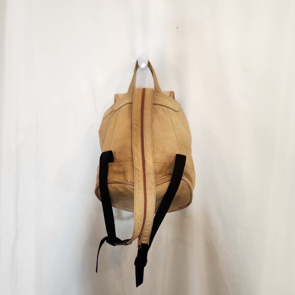 UNKNOWN Tan Supple Leather Adjustable Sling Shoulder Bag Western Womens FLAWED - Picture 10 of 12